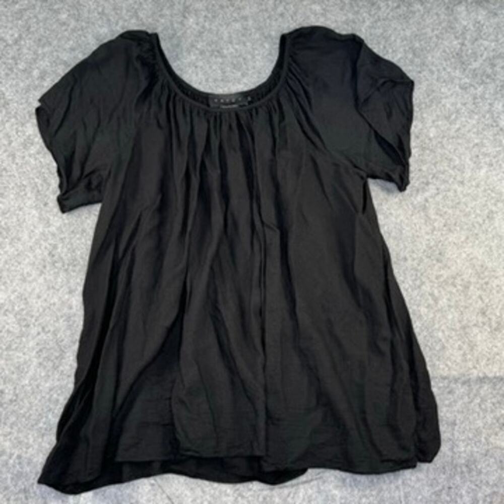 Hatch Cecilia Maternity Top Size 0 XS Black Lightweight Gauzy